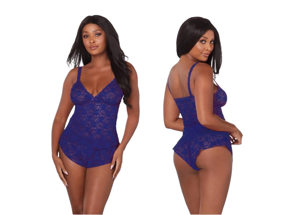 Lacy Sapphire Cami & Short